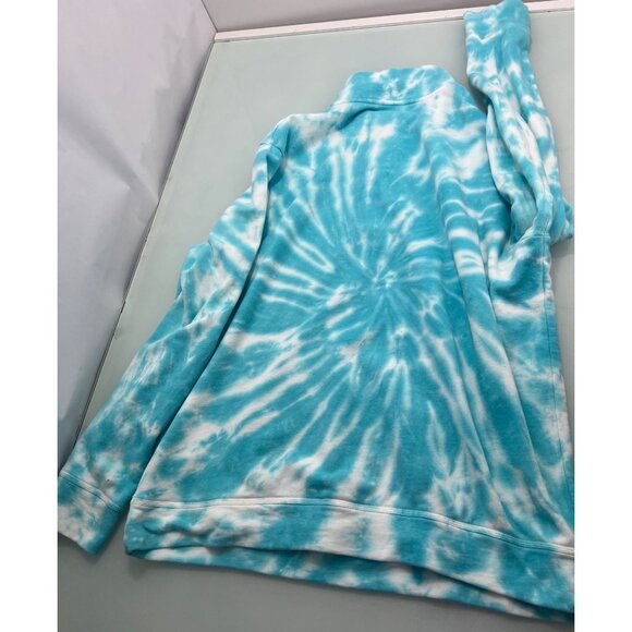 Vineyard Vines Men Tie Dye Sweater Blue Mock Neck Pullover Medium M - Picture 3 of 6